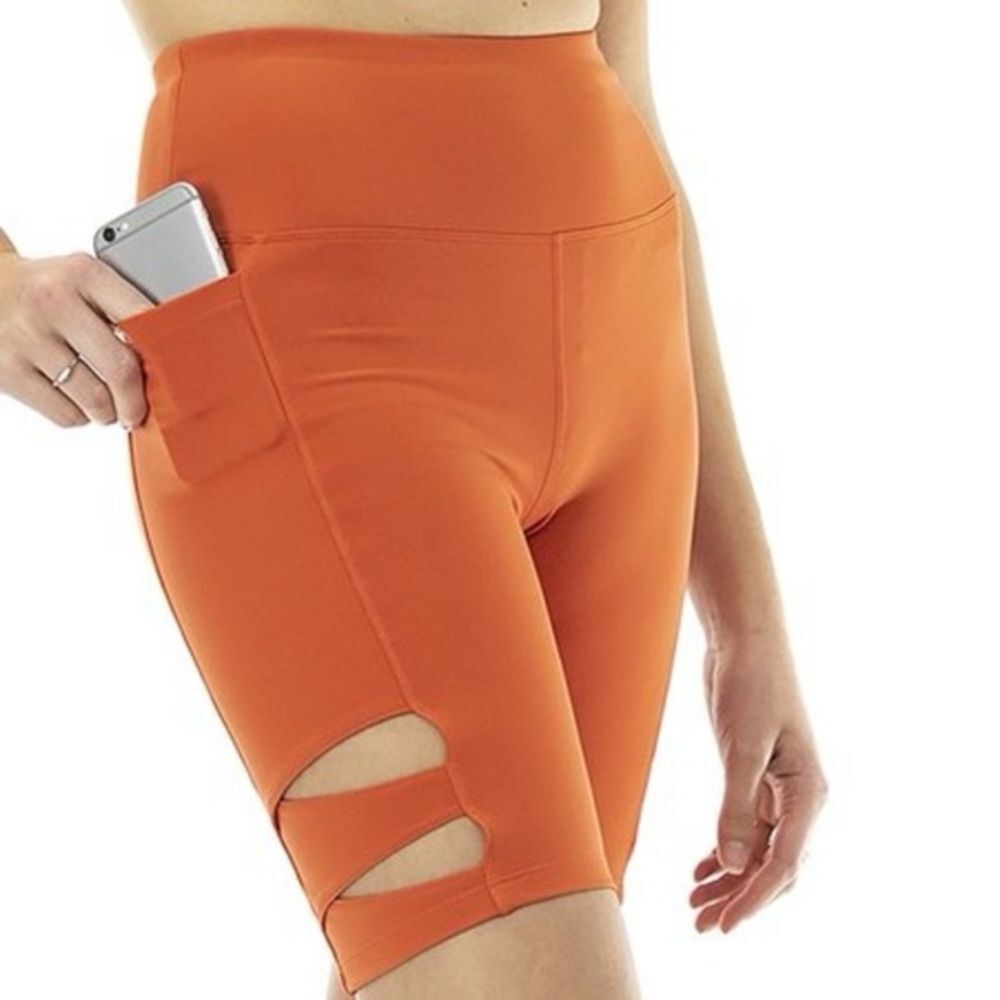 Nanette Lapore Orange Biking Shorts